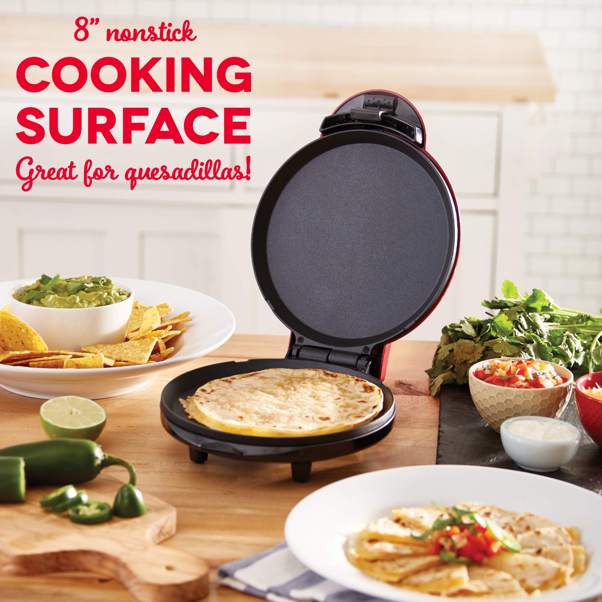 Dash 8    Express Electric Round Griddle For For Pancakes, Cookies, Burgers, Quesadillas, Eggs & Other On The Go Breakfast, Lunc